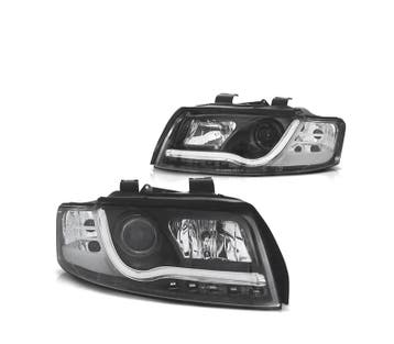 PHARES AUDI A4 B6 00-04 DAYLIGHT LED TUBE LIGHT FOND NOIR, Verzenden