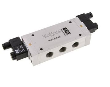 electrovanne centrale déchappement 5/3 G1/2 24V DC, Verzenden