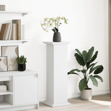 vidaXL Sokkel met opbergruimte 31x30x90 cm bewerkt hout wit, Verzenden