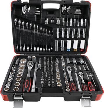 Dopsleutelset 6,3 mm (1/4) /10 mm (3/8) /12,5 mm (1/2) 176-d, Verzenden, Nieuw