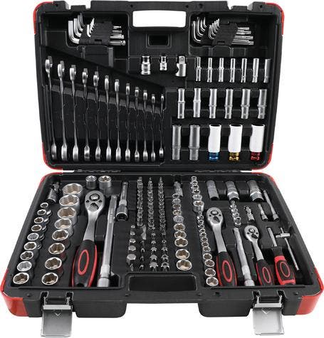 Dopsleutelset 6,3 mm (1/4) /10 mm (3/8) /12,5 mm (1/2) 176-d, Auto diversen, Autogereedschap, Verzenden