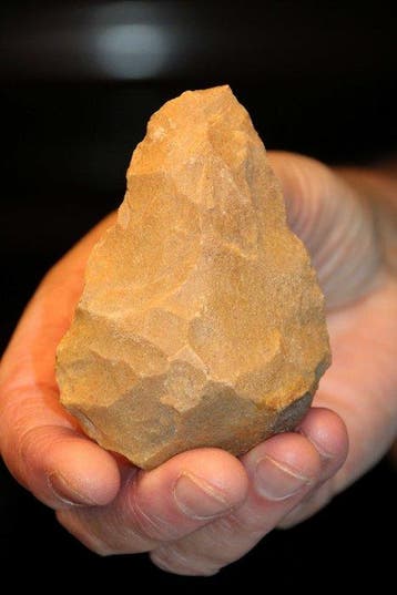 Paléolithique Silex Bifaces - 96 mm (Sans prix de réserve)