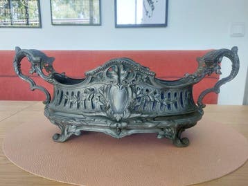 Jardinière - Étain, Verre