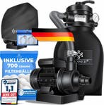KESSER® Zandfilter - Zandfilterpomp - 10200L/u - Zwart, Verzenden, Nieuw