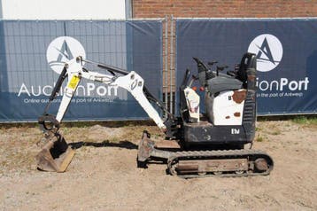 Veiling: Minigraver Bobcat E10 Diesel, Ophalen