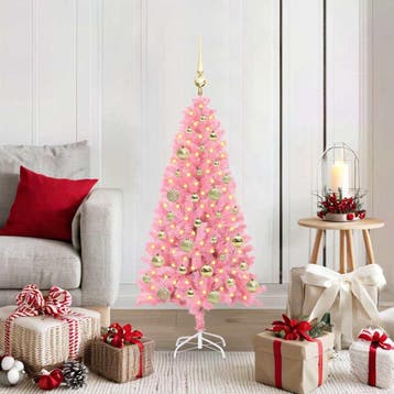 vidaXL Kerstboom Roze 120 cm PVC, Verzenden, Nieuw