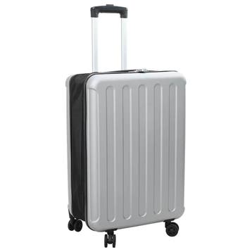 Koffer Zilver 43x27x66cm: Stevige, praktische reiskoffer...., Handtassen en Accessoires, Hard kunststof, Verzenden, Slot, Minder dan 50 cm