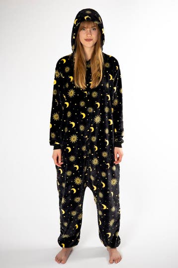 KIMU® Onesie Maan Zon Sterren Pak S-M of 158-164 Maantjespak, Ophalen of Verzenden