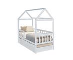 Vurenhout Kinderbed | Uitschuifbaar | Wit | Beste Prijs, Ophalen of Verzenden, Nieuw, Overige typen