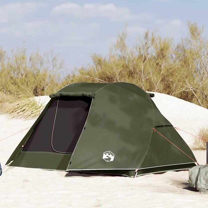 vidaXL Vistent 3-persoons olijfgroen waterdicht, Caravanes & Camping, Tentes, Envoi