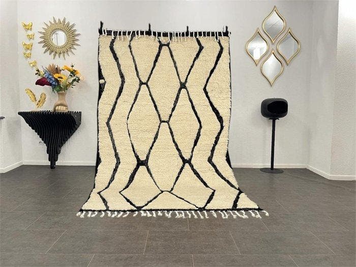 Berber, Beni Ouarain Berberse tapijt - Tapijt - 252 cm - 155, Maison & Meubles, Ameublement | Tapis & Moquettes