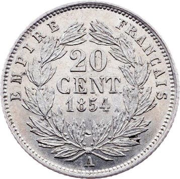 France. Napoléon III. 20 Centimes 1854