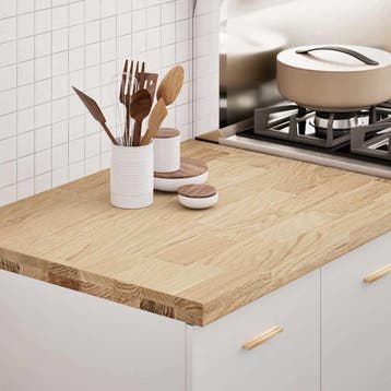 vidaXL Keuken werkblad rechthoekig 80x63,5x4 cm massief, Verzenden, Nieuw