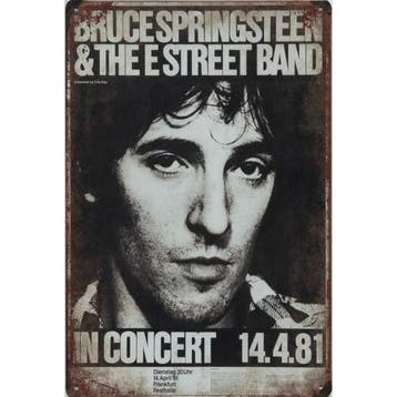 Wandbord- Bruce Springsteen And The E Street Band In Concert, Collections, Poster, Artwork of Schilderij