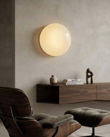 Wandlamp - Glas - Vintage Swirl Lamp