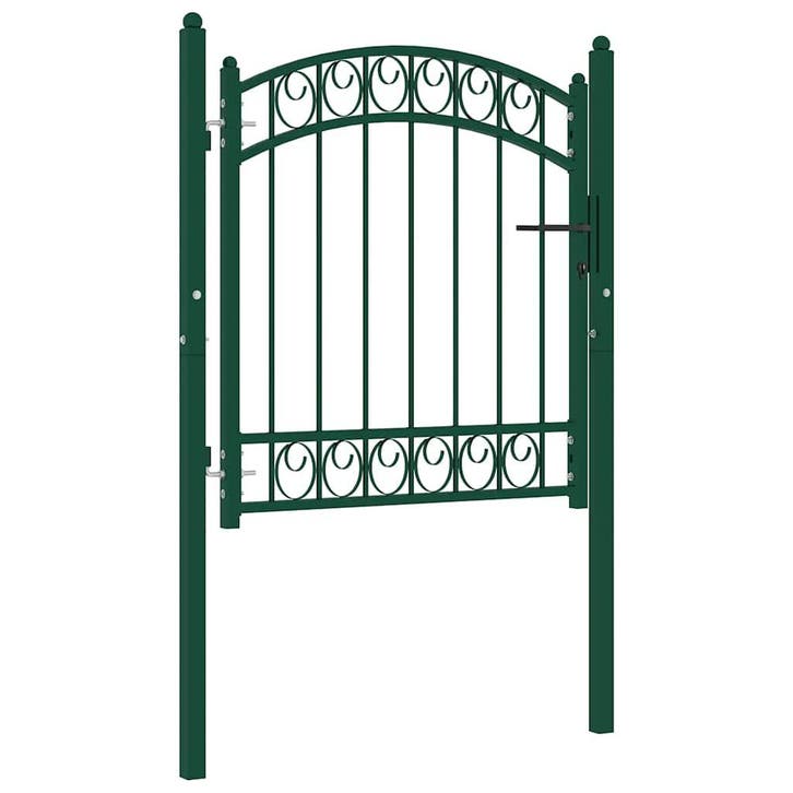 vidaXL Hekpoort EMMEN met gebogen bovenzijde staal 100x86 cm, Tuin en Terras, Tuinpoorten, Nieuw, Verzenden