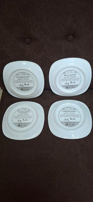 Rosenthal - Assiette (4) - Porcelaine - Plateaux Rosenthal
