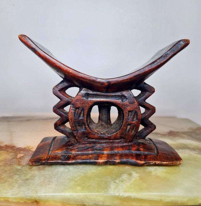 Hoofdsteun - Hout - Hoofdsteun Achantis, Antiek en Kunst, Kunst | Niet-Westerse kunst