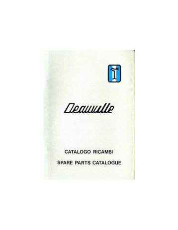1973 DE TOMASO DEAUVILLE ONDERDELENBOEK ITALIAANS & ENGELS, Ophalen of Verzenden