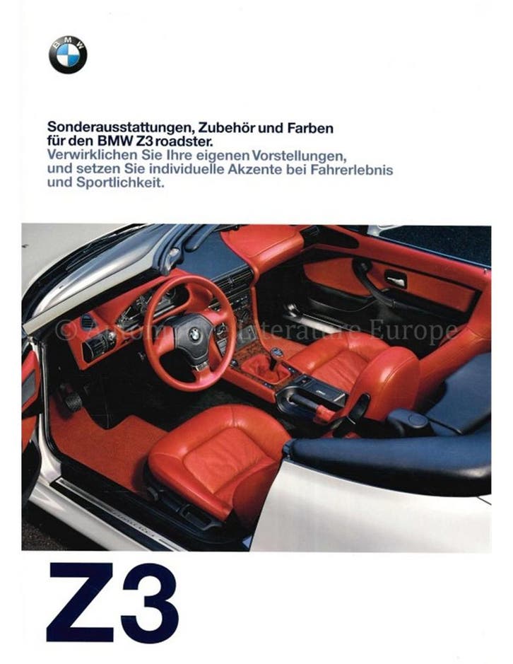 1997 BMW Z3 SPECIAAL UITVOERINGEN | ACCESSOIRES | KLEUREN, Livres, Autos | Brochures & Magazines