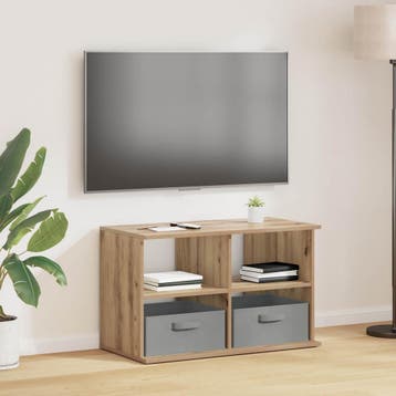 vidaXL TV-stand 79 x 40 x 48 cm Artisan Eiken, Verzenden