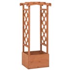 vidaXL Latwerkplantenbak met boog 49x39x117 cm vurenhout, Verzenden, Nieuw