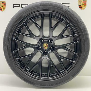 Porsche Macan ORIGINELE 21 RS Spyder GTS met banden/sensors, Autos : Pièces & Accessoires, Ophalen, Banden en Velgen