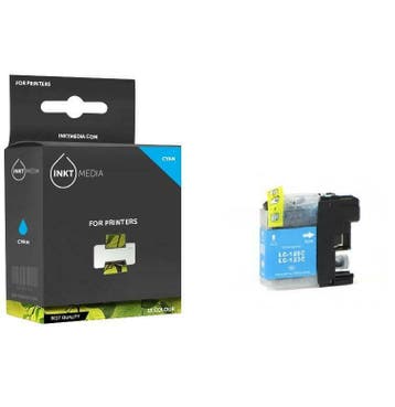 Brother LC-123C  inktcartridge cyaan inktmedia huismerk  met, Verzenden, Nieuw