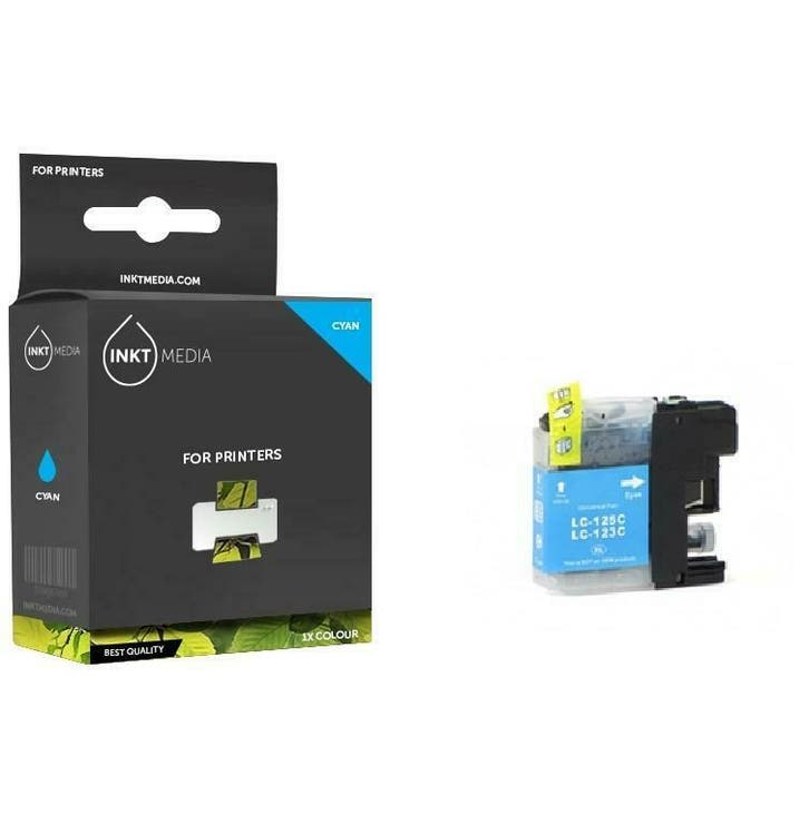 Brother LC-123C  inktcartridge cyaan inktmedia huismerk  met, Computers en Software, Printers, Verzenden
