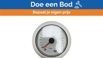 Bieden: VDO 4000 RPM engine tachometer white 12V, Ophalen of Verzenden, Nieuw