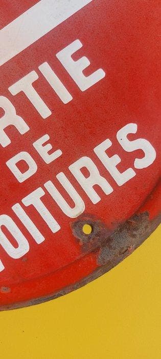 Prière de ne pas stationner - Plaque émaillée - Métal
