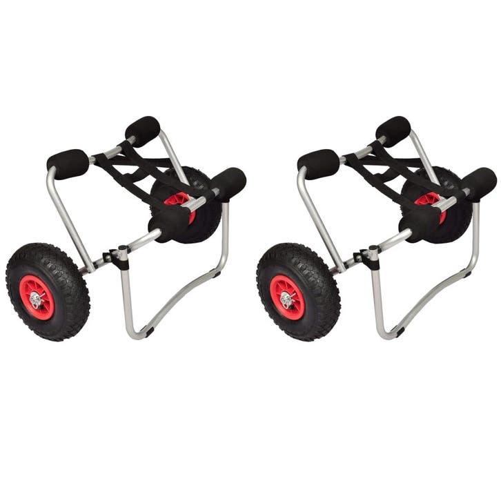 vidaXL Kayaktrolleys 2 st aluminium, Sports nautiques & Bateaux, Accessoires navigation, Envoi