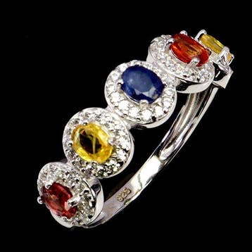 Zonder minimumprijs - Ring Zilver, Witgoud verguld -, Handtassen en Accessoires, Nieuw