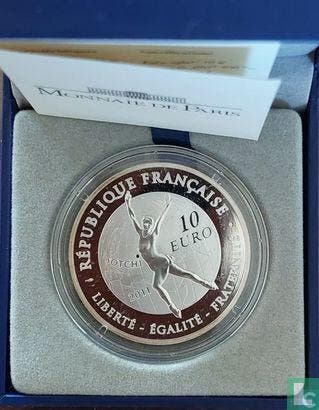 Frankrijk 10 euro 2011 (PROOF) 2014 Winter Olympics in S..., Postzegels en Munten, Munten | Europa | Euromunten, Verzenden, Goud