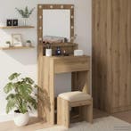 vidaXL Kaptafel met plank Artisan Eiken 50 x 41 x 135 cm, Verzenden, Nieuw