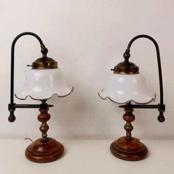 Lampe de table (2) - Une paire de lampes de table vintage