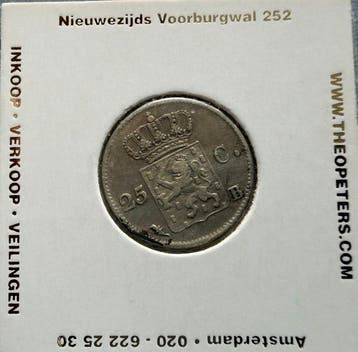 Nederland. Willem I. 25 cent 1826B (Zonder minimumprijs)
