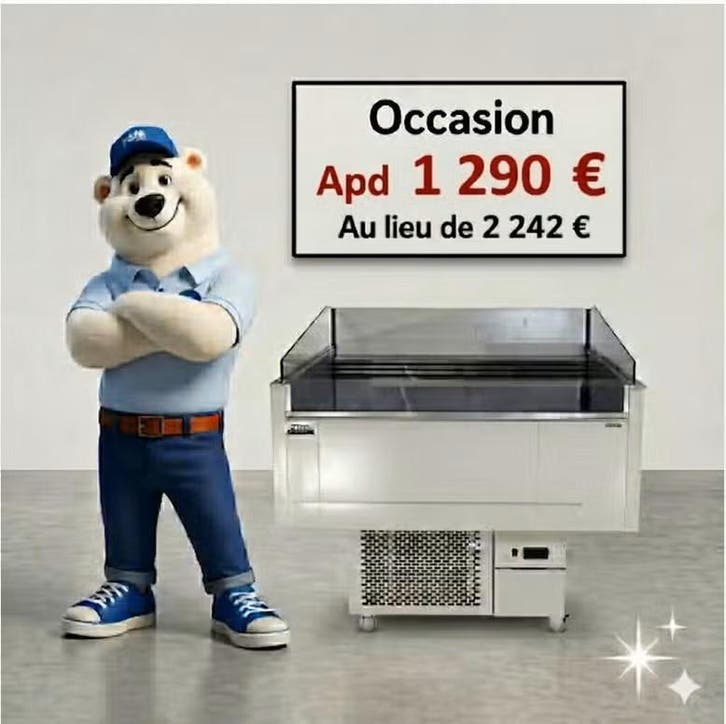 Îlot réfrigéré libre-service horeca professionnel, Electroménager, Réfrigérateurs & Frigos, Sans bac à congélation, 200 litres ou plus