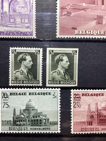 België 1938/1938 - Volledig jaar 1938 MNH, met blokken 8 en, Gestempeld