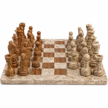 Bordspel - Limited Edition Handmade Himalayan Marble Chess, Antiquités & Art, Antiquités | Jouets
