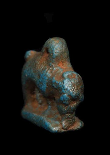 Oude Egypte, late periode Blauwe faience Amulet van Nut als