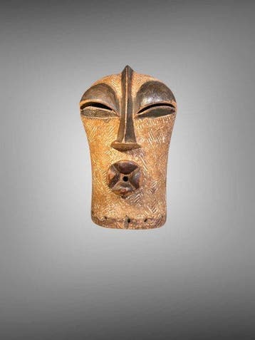 Masker Songye Kifwebe, (42 cm) - Masker Songye Kifwebe -