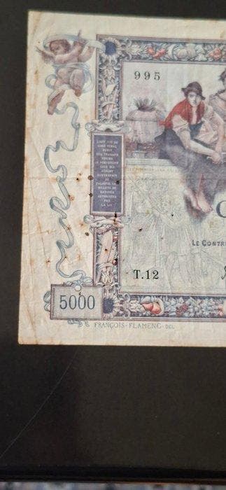 France. - 5000 Francs 15-01-1918 - Fayette 43-01, Postzegels en Munten