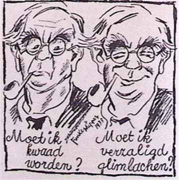Man kiest emotie op spotprent (lijst optie, Lithos), Verzenden