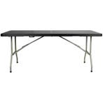 Inklapbare Buffettafel | Kunststof/Staal | Zwart Blad |, Verzenden, Nieuw in verpakking