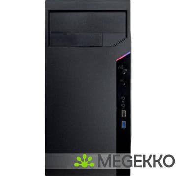 Inter-Tech IT-6505 Retro Micro Tower Zwart, Verzenden, Nieuw