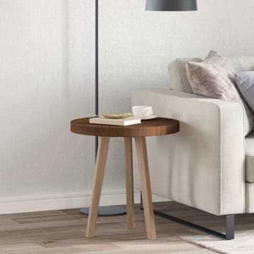 vidaXL Tafelblad Ø 50 x 4 cm Rond Massief Eikenhout, Verzenden
