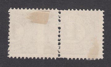 Nederland 1899 - Cijfer, misdruk volledig misgeperforeerd -, Gestempeld