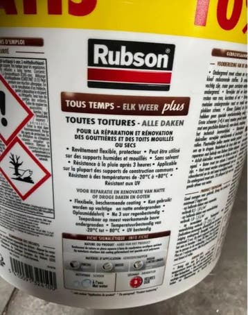 Rubson Elk weer plus P verf 5,5L beschermde coating voor..., Bricolage & Construction, Peinture, Vernis & Laque, Ophalen of Verzenden