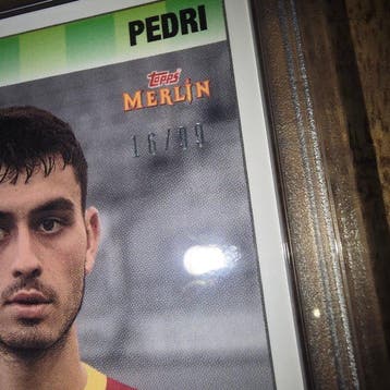 2020/21 Topps Merlin Pedri /99 010 Carte sérialisée, Carte
